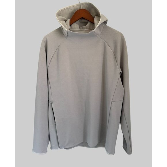 Lululemon GridLiner Fleece Hoodie - Heathered Dove Grey - Picture 2 of 7